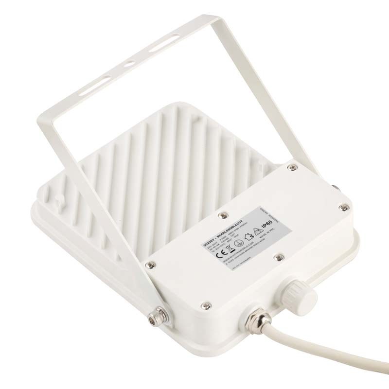 Arrière Projecteur LED, SHARK BLANC CCT 50W CCT (3K-4K-6K) IP66-IK04 5000lm