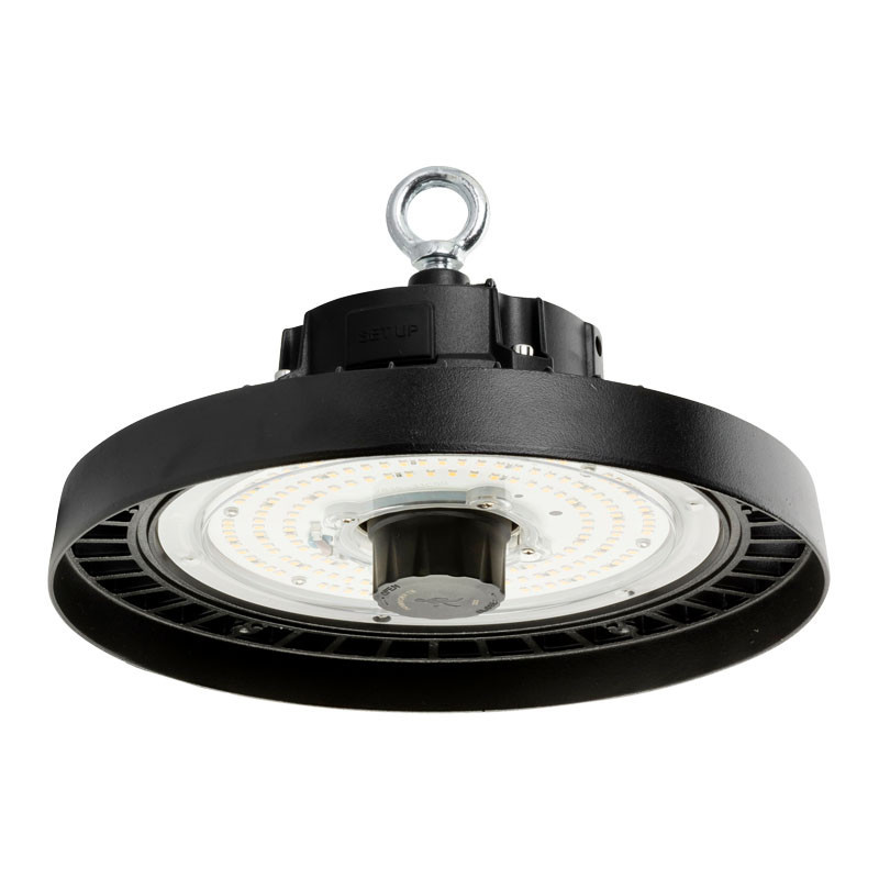 Armature industrielle GOLDO III 0-10V 150W 4000K avec détecteur HF Zhaga 18