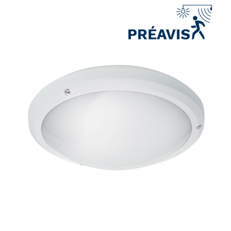 DEIMOS HO BLANC 16W 3000K-IRC80-IP65 1610lm DETECTEUR HF PREAVIS