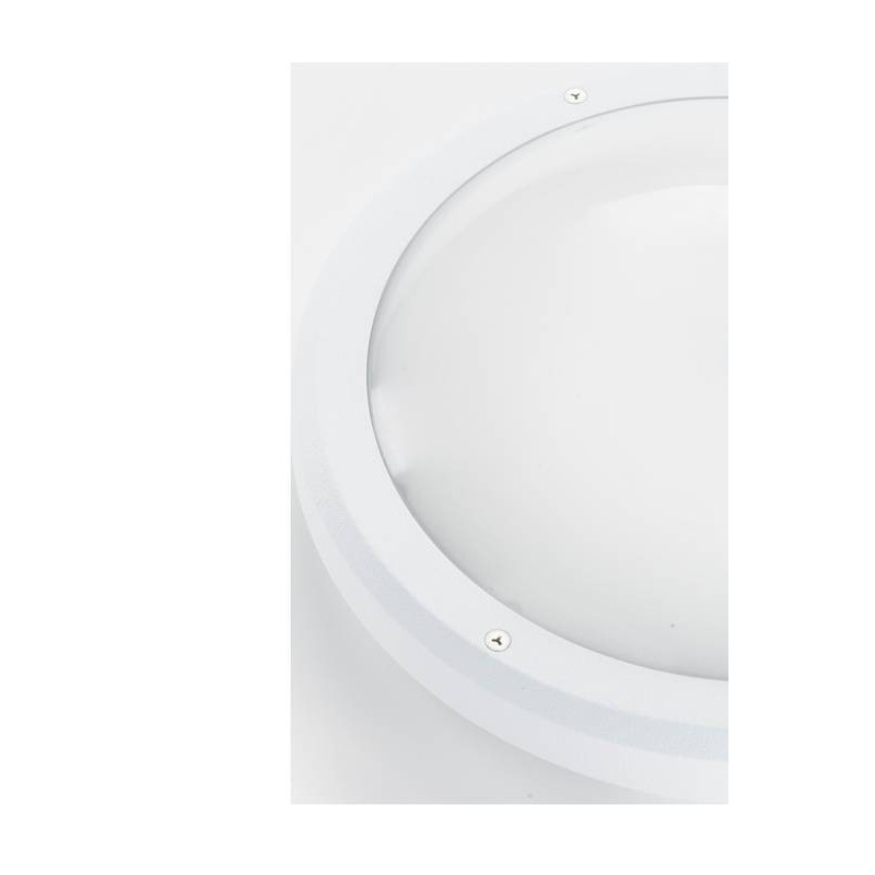 SATURNE HUBLOT BLANC 12W-IRC80-IP65-IK10 2900K 1400Lm DETECTEUR PREAVIS