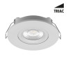 Luminaire spot encastre SOLO II BLANC ORENTABLE 20° 9W 3CCT (3-4-5K) IRC80 1050Lm - Ø102mm