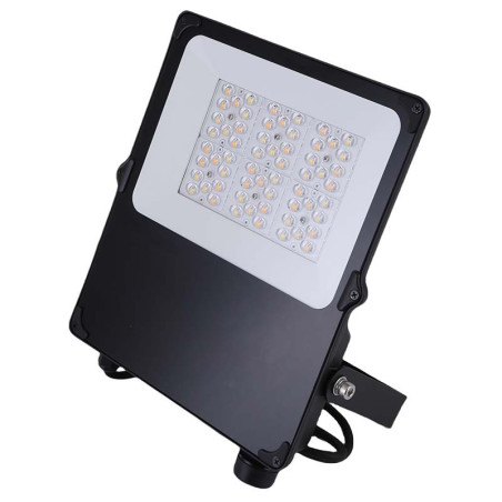 PROJECTEUR CAMUS NOIR ASYMETRIQUE 3CCT (3K-4K-5K) 100w 14000Lm 100-277VAC IP66-IK07