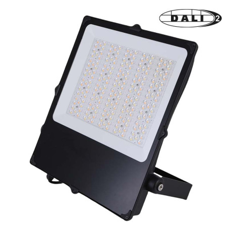 PROJECTEUR CAMUS NOIR ASYMETRIQUE SPORT 4000K-IRC80 280W 42000Lm 100-2770VAC DALI-2 IP66-IK07