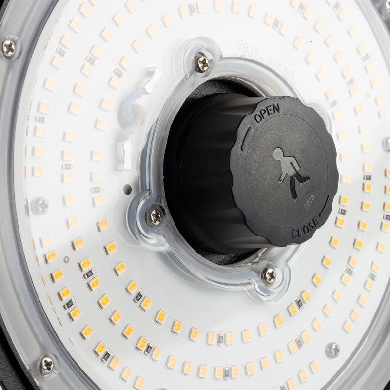 Armature industrielle GOLDO III 0-10V 100W 5000K avec détecteur HF Zhaga 18