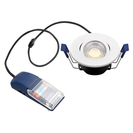 Luminaire Spot NAXO II BBC 6W 4CCT(2,7K-3K-4K-5K)-IRC90-IP65 540 lumens TRIAC avec son driver