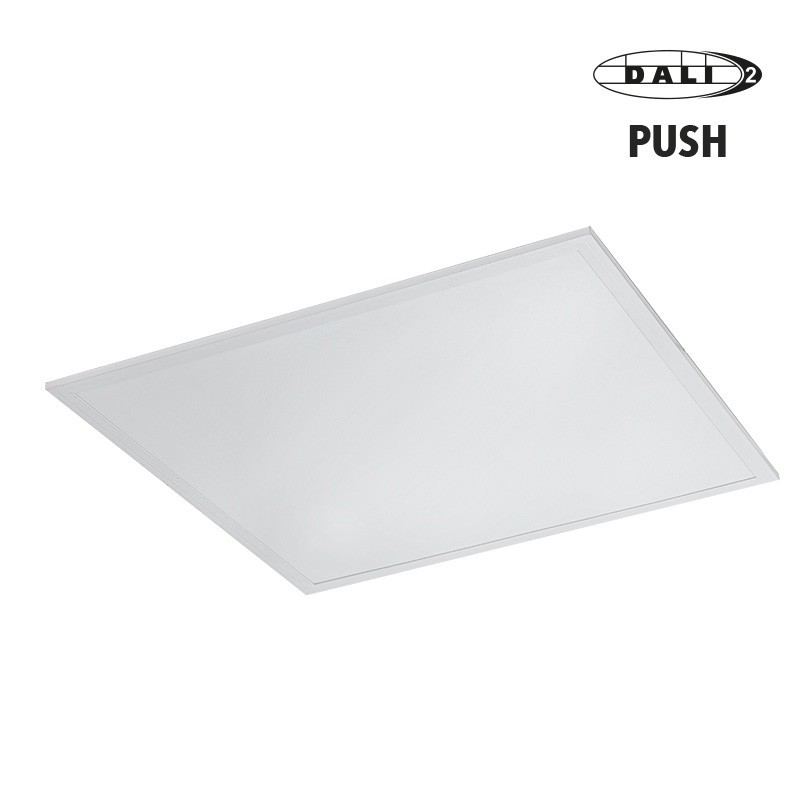 Luminaire Dalle LED CARACAS II UGR19 60x60 26W-3640lm IRC80-4000K-IP20/44 DALI 2 PUSH
