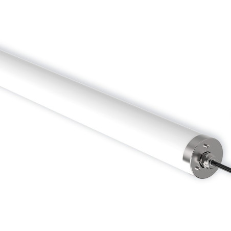 Luminaire tubulaire LED DAPHNE 1500mm 48W 6480lm 3000K-IRC80-IP69K-IK10 usage extérieur - ELECTRA