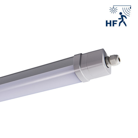 VEGAS III multi-puissance 17W 600mm-4000K-IP66-IK08-CLII-2380lm avec détecteur HF ON-OFF-traversant