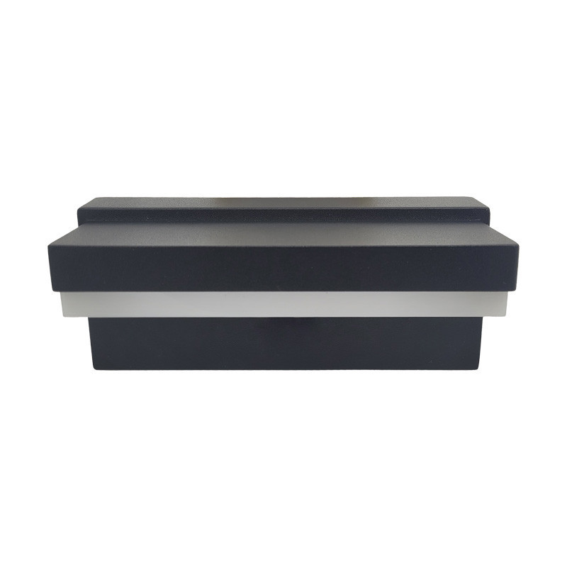 Vue de face Applique extérieur décorative, EKTOS 12W-3000K-IP65-1000lm