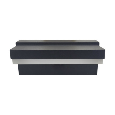 Vue de face Applique extérieur décorative, EKTOS 12W-3000K-IP65-1000lm