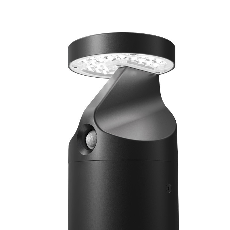 Tête de la BORNE ILIOS FILAIRE 13W 1300lm 2700K DETECTEUR IR PREAVIS Type IV