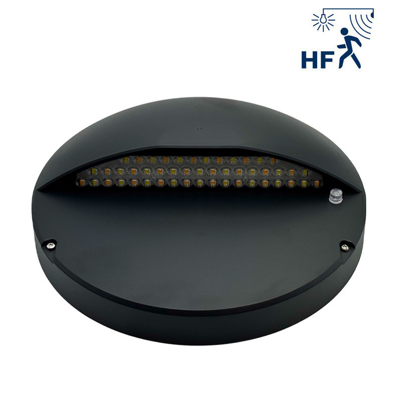 PHOBOS ASYM ULR≤1% CCT NOIR 20W 3CCT(2.7K-4K-6K)-IRC80-IP65 2500lm DETECTEUR HF Maître/Eleve