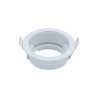COLLERETTE EXTERNE RONDE BLANCHE BASSE LUMINANCE pour spot décoratif KALYO