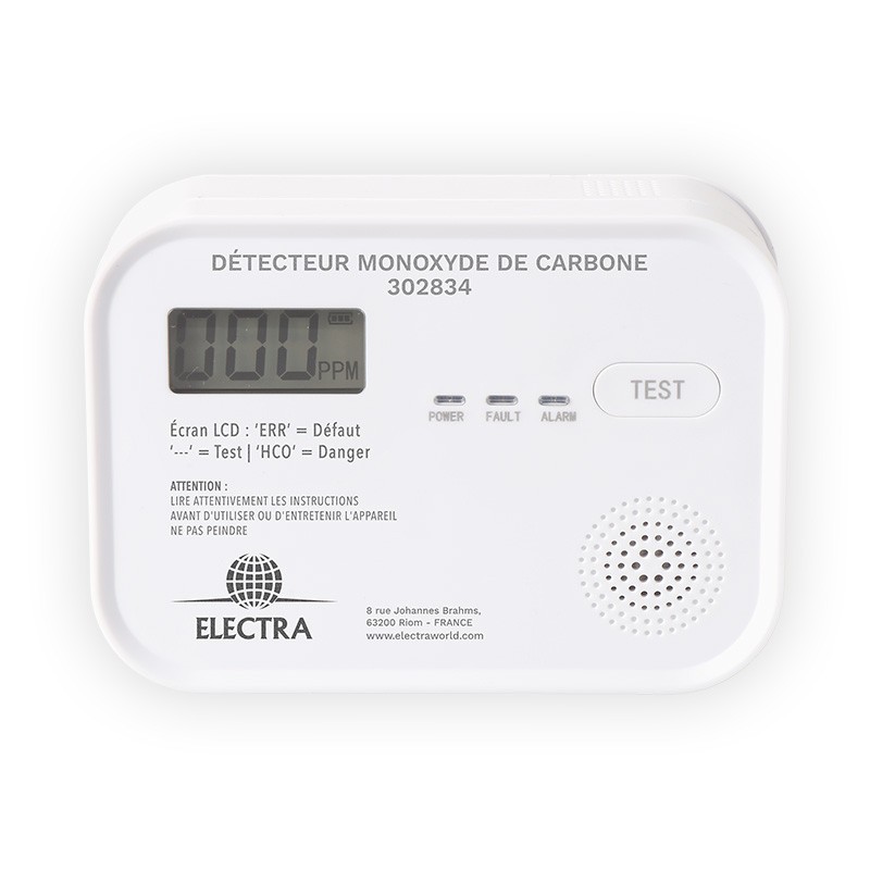DETECTEUR DE MONOXYDE DE CARBONE