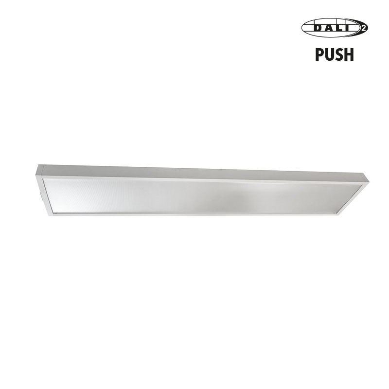 BELIZ PRISMATIQUE 1200mm 35W 4375lm 2CCT (3000K-4000K) Multi-puissance (20-25-30-35W) DALI-2 PUSH