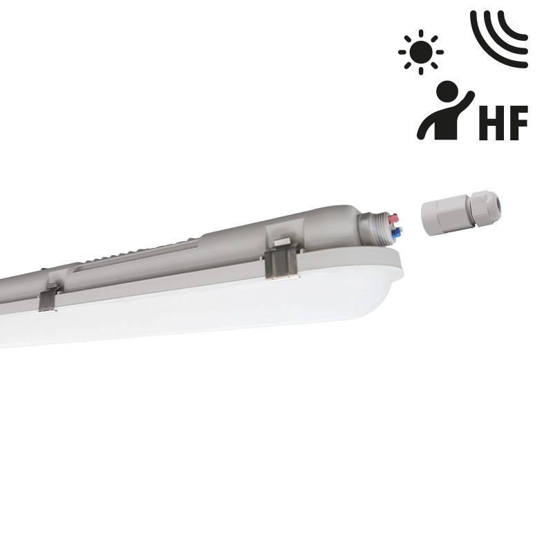 HOLLYWOOD II 3CCT 1200mm 32W (28-24-20W) 4480lm-IP66-IK10 DETECTEUR HF