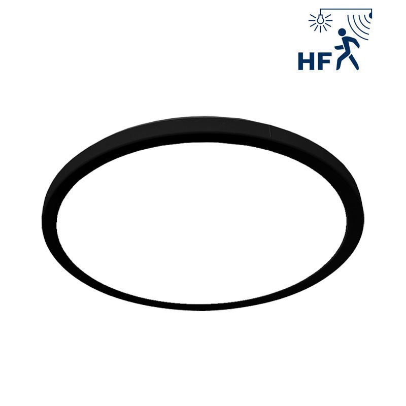 DIAKOS ROND NOIR 18W 3CCT (3-4-5.7K) -IRC80-IP54 2000lm Détecteur HF