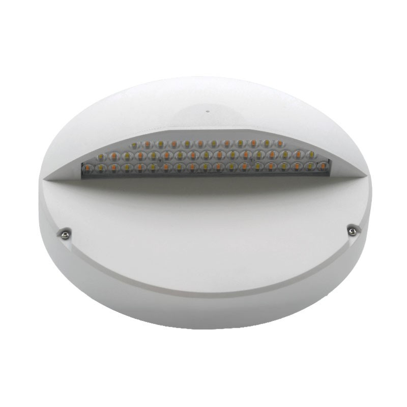 Vue de dessous PHOBOS ASYM ULR≤1% CCT BLANC 20W 3CCT(2.7K-4K-6K)-IRC80-IP65 2500lm