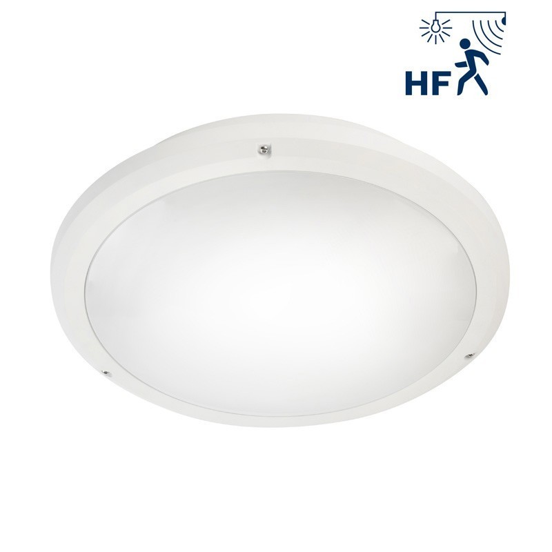 PHOBOS E27 II BLANC-IP65-IK10 MAX LED 2X6W DET HF/M ON-OFF